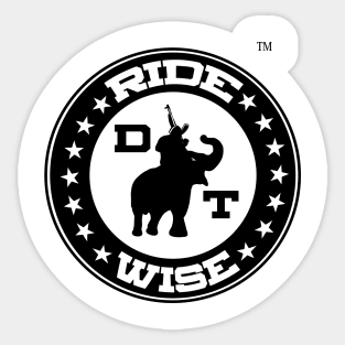 DT Elephant  Ride Wise (AK) Sticker